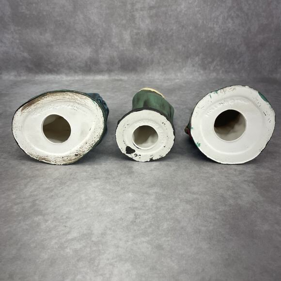 Vtg Holland Mold 3 Wise Men Ceramic Hand Painted 8" Tall Nativity Figurines - Picture 4 of 9